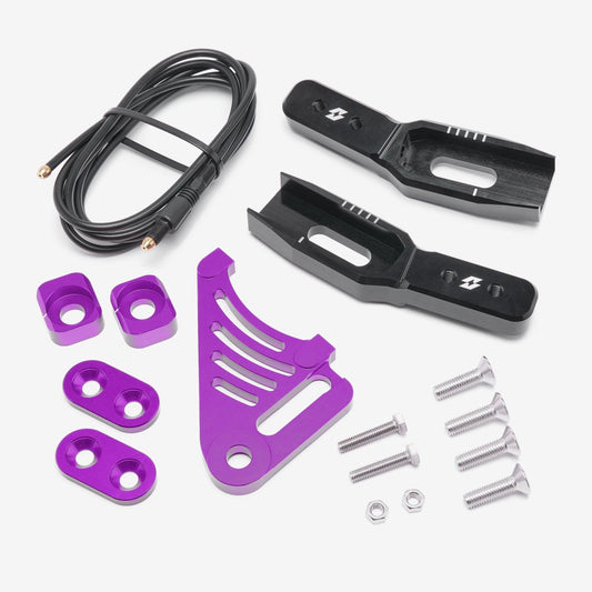 Full-E Charged Rear Swing Arm Extension And Brake Hose Purple