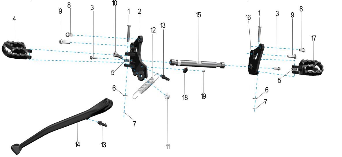 Footpeg Bracket Right
