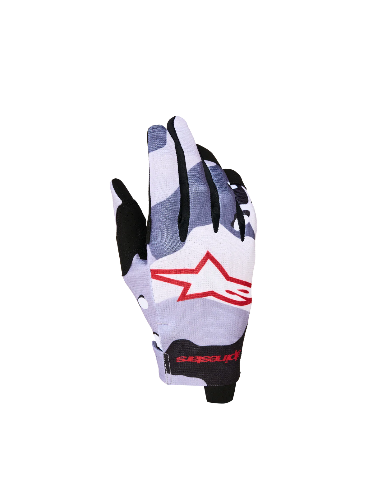 ALPINESTARS 2027 Youth Radar Gloves Ash Gray Light Lilac Red Black
