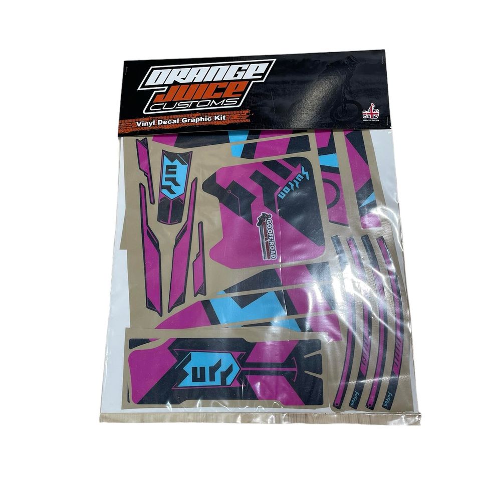 SUR RON OEM GRAPHICS KIT - PINK/BLUE GLOSS