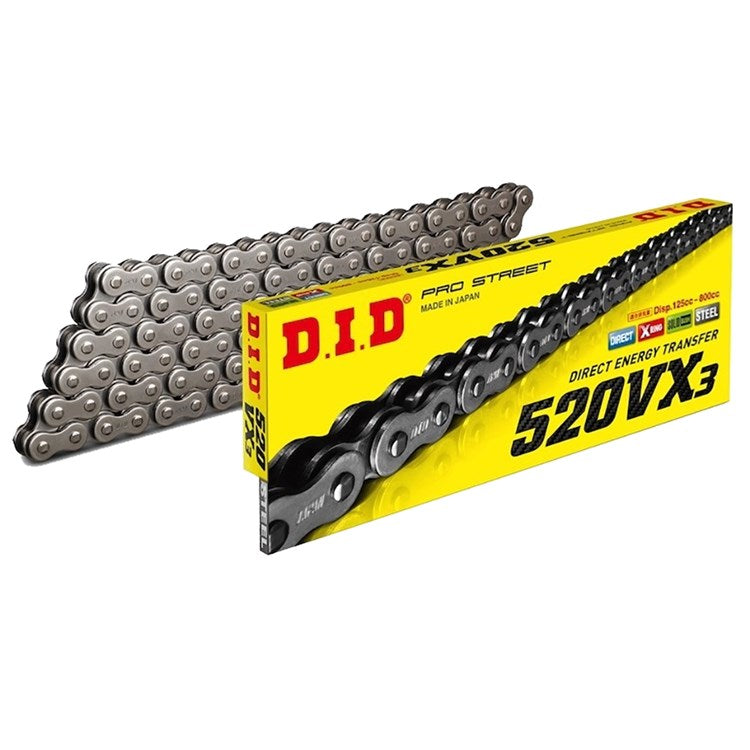 DID CHAIN VX3 520X118 BLACK XRING