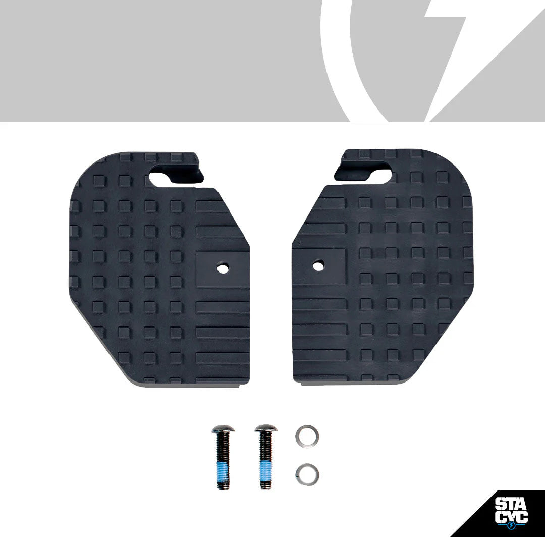 STACYC EXTENDED FOOTREST - BLACK 12/16EDRIVE