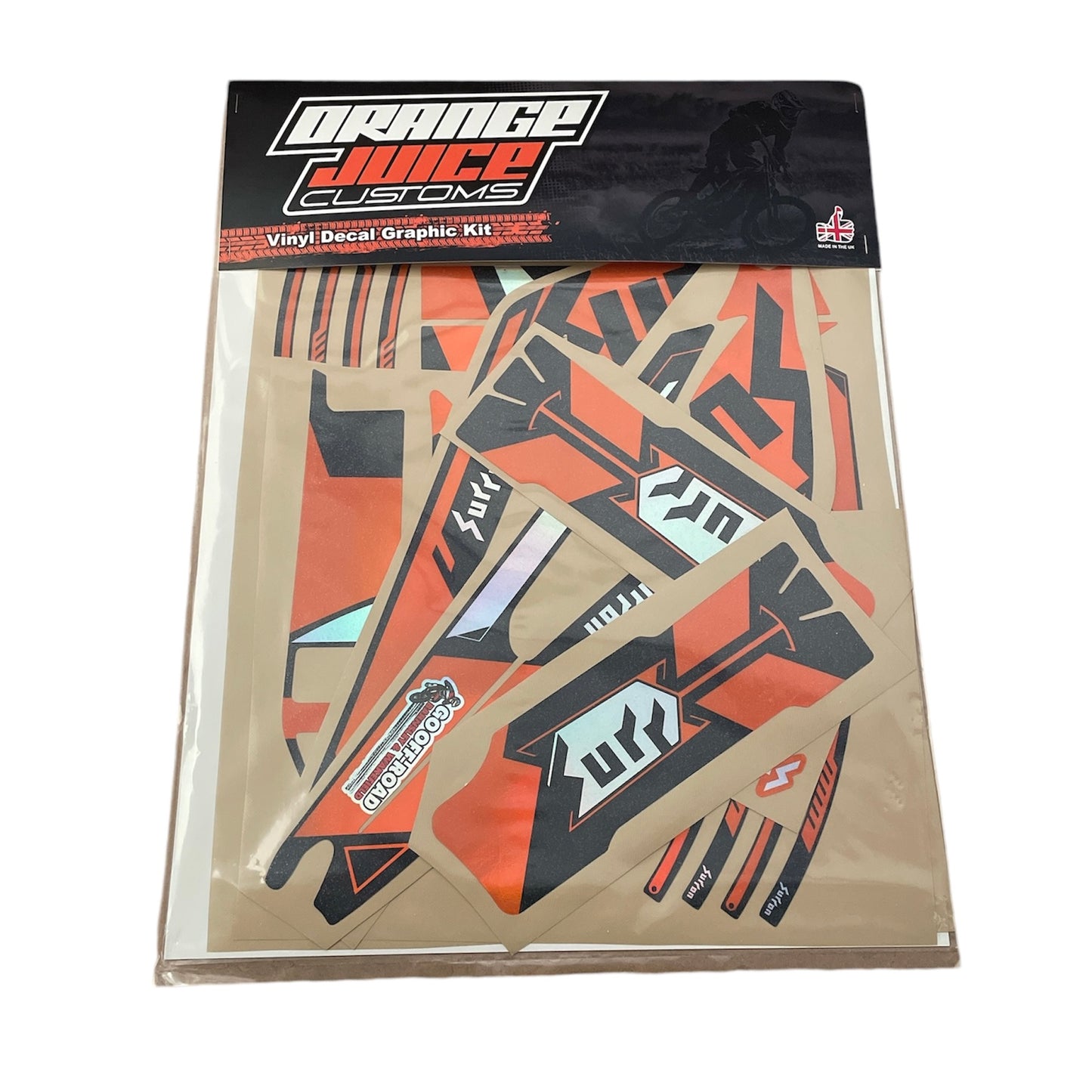 SUR RON LIGHT BEE OEM GRAPHICS KIT - ORANGE HOLOGRAPHIC