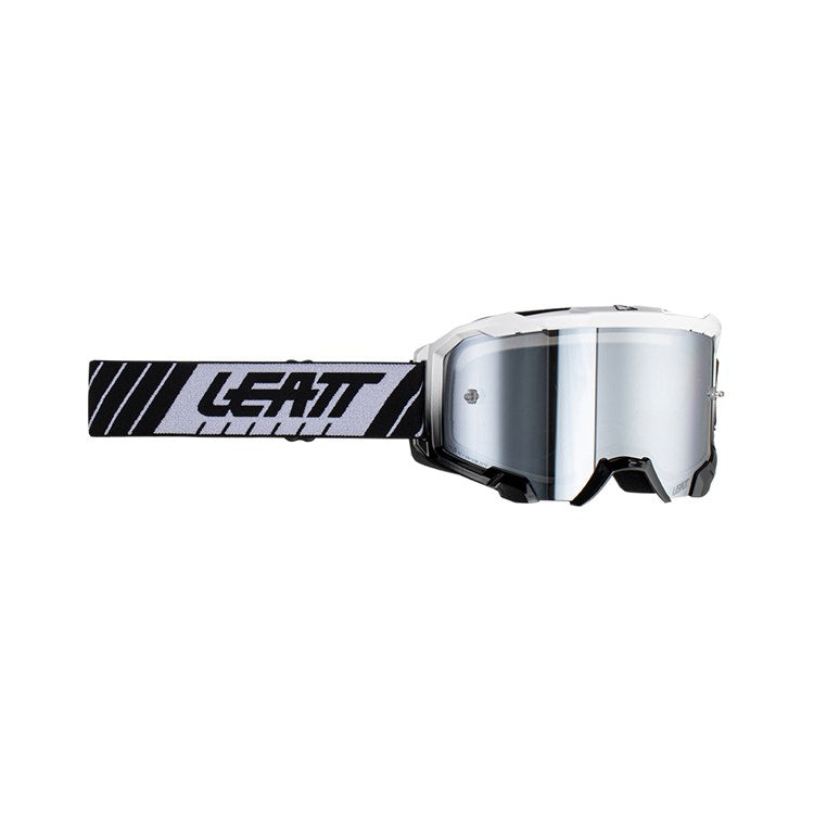LEATT GOGGLE VELOCITY 4.5 IRIZ WHITE - SILVER LENS
