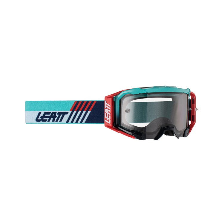 LEATT GOGGLE VELOCITY 5.5 AQUA - LIGHT GREY LENS