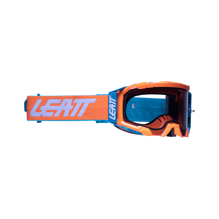 LEATT GOGGLE VELOCITY 5.5 NEON ORANGE - LIGHT GREY LENS