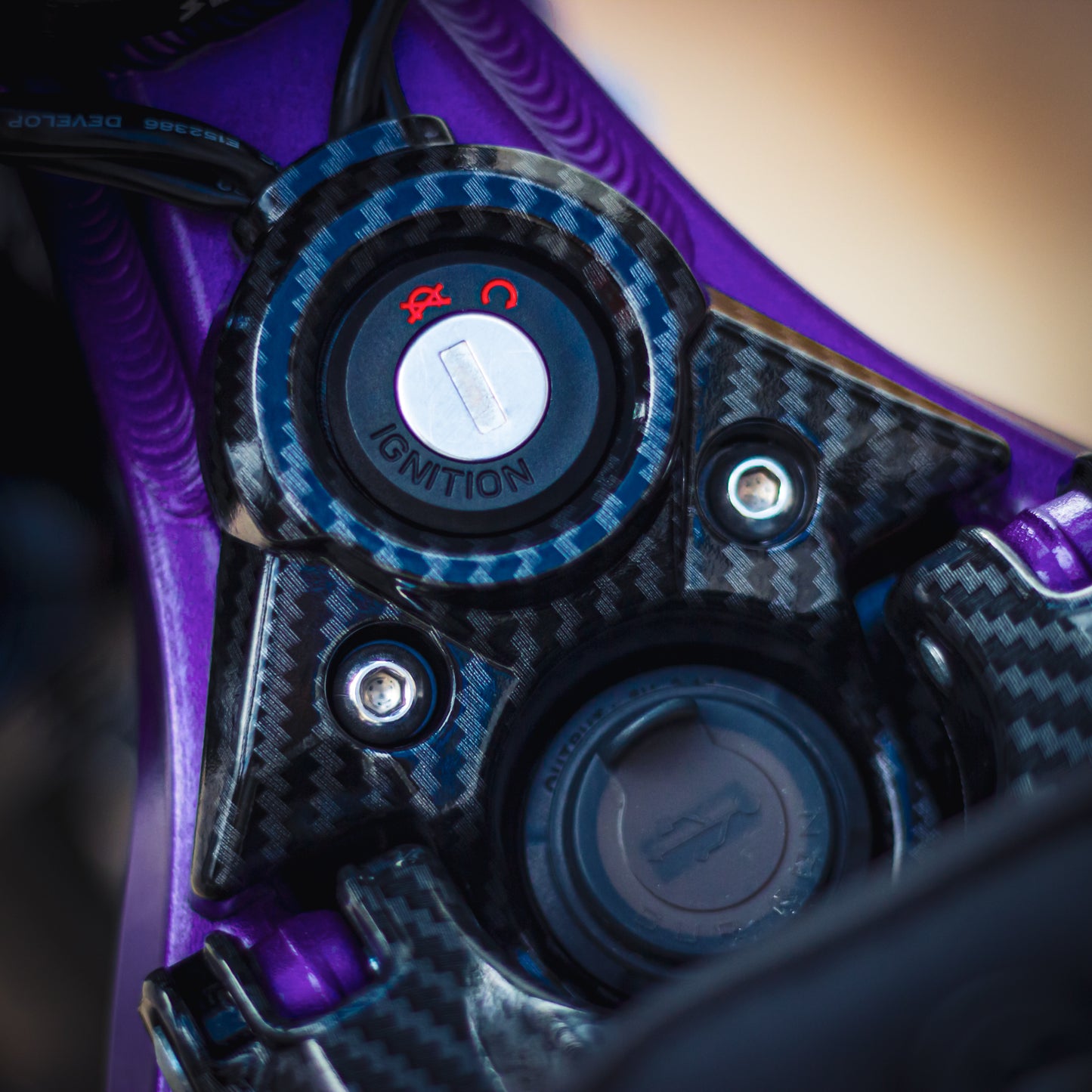 SUR RON LIGHT BEE IGNITION COVER - CARBON - Go Off Road Barnsley