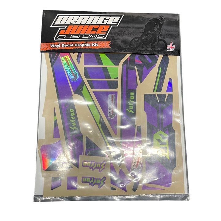 SUR RON OEM DECALS - PURPLE/GREEN HOLOGRAPHIC