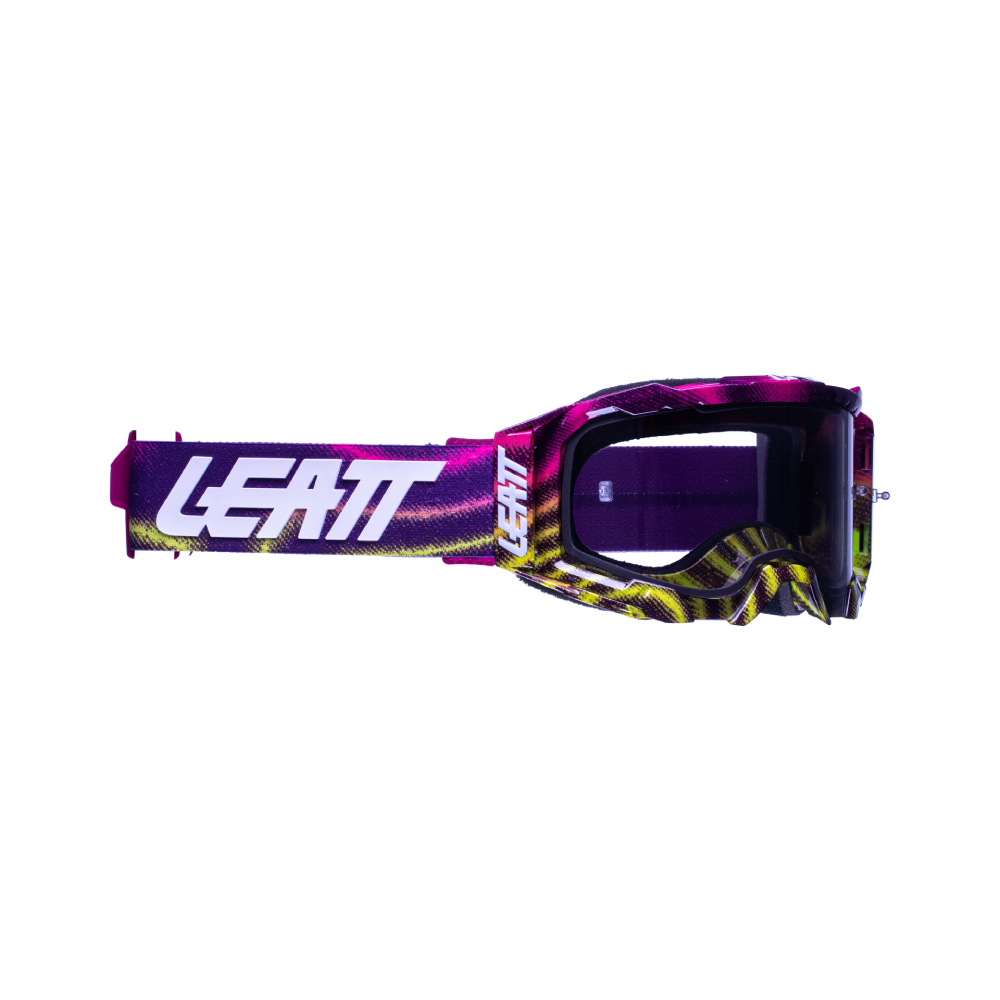 LEATT GOGGLE VELOCITY 5.5 ZEBRA NEON - LIGHT GREY LENS