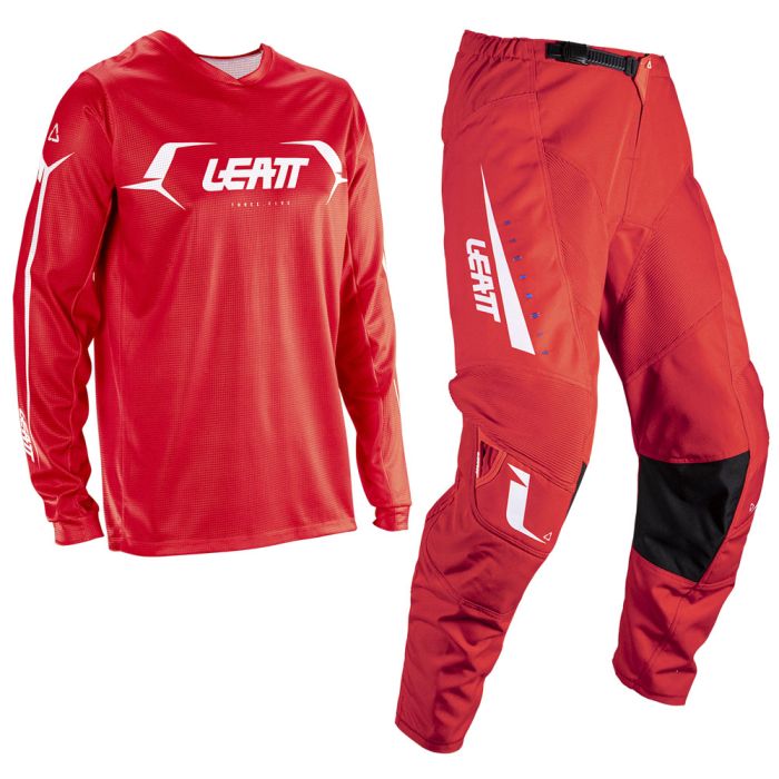 LEATT PANT PANT AND SHIRT KIT MINI 3.5 RED