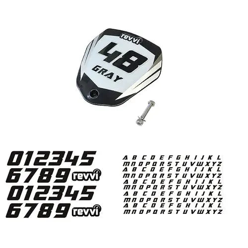 REVVI NUMBER BOARD KIT for 12, 16 & 16+ Bikes - Go Off Road Barnsley