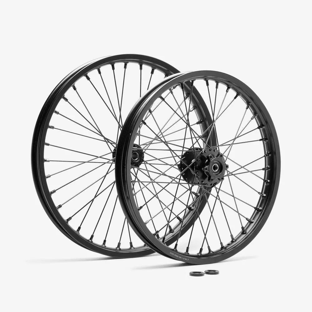Full-E Charged Front and Rear Wheel Set 21inch x 1.6 & 19inch x 1.6 for Talaria Sting R - Go Off Road Barnsley