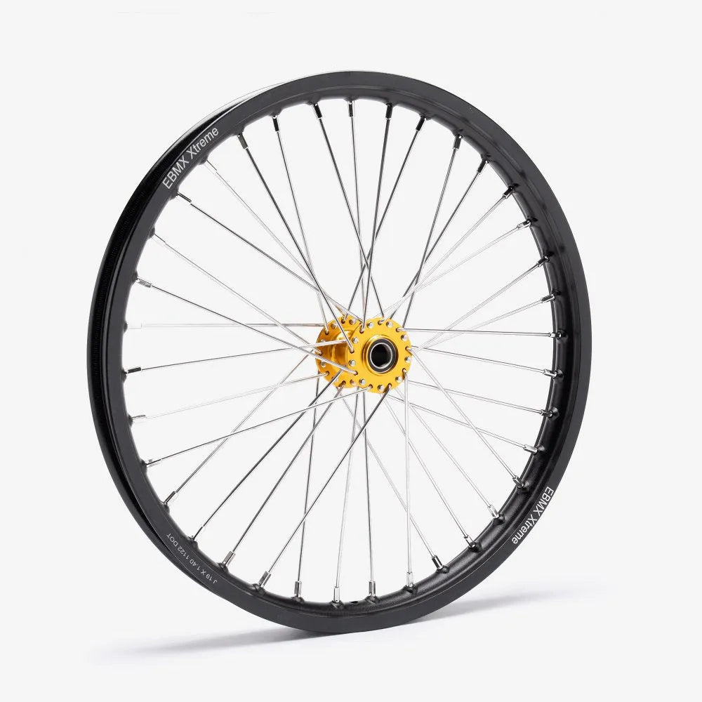 EBMX Front Alloy 7000 Series Wheels 19inch Gold - Go Off Road Barnsley