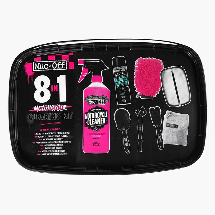 MUC-OFF 8 in 1 Motorcycle Cleaning Kit