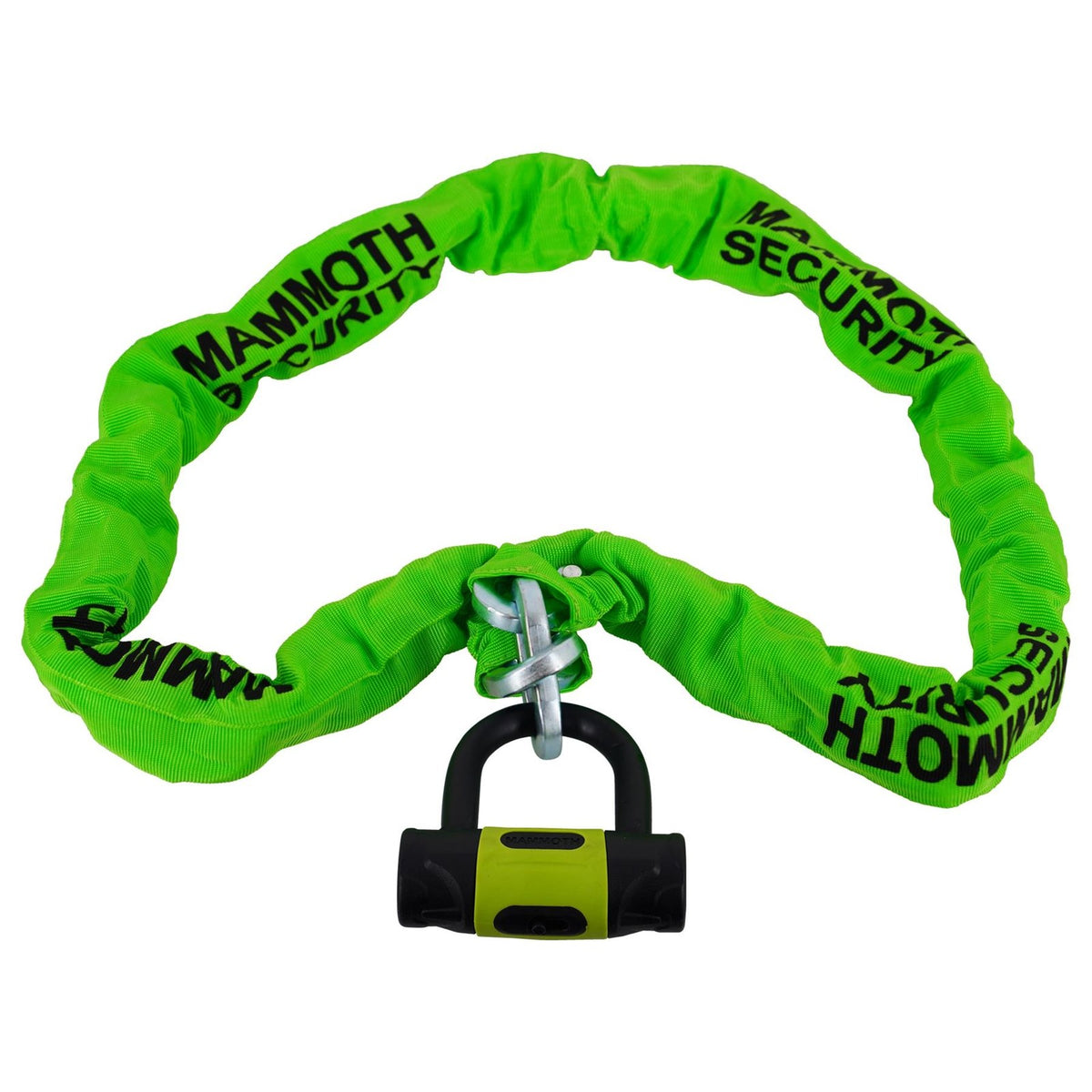 MAMMOTH 10mm x 1.5M SQUARE CHAIN AND D-LOCK