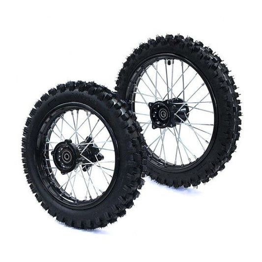 14/12” Pit Bike Wheel & Tyre Set