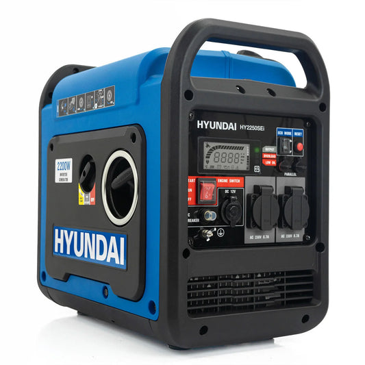 Hyundai 3.3kW / 3300W Inverter Open Framed Generator, Recoil Start, Pure Sine Wave | HY3750i