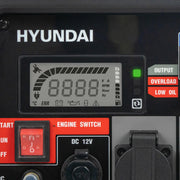 Hyundai 3.3kW / 3300W Inverter Open Framed Generator, Recoil Start, Pure Sine Wave | HY3750i