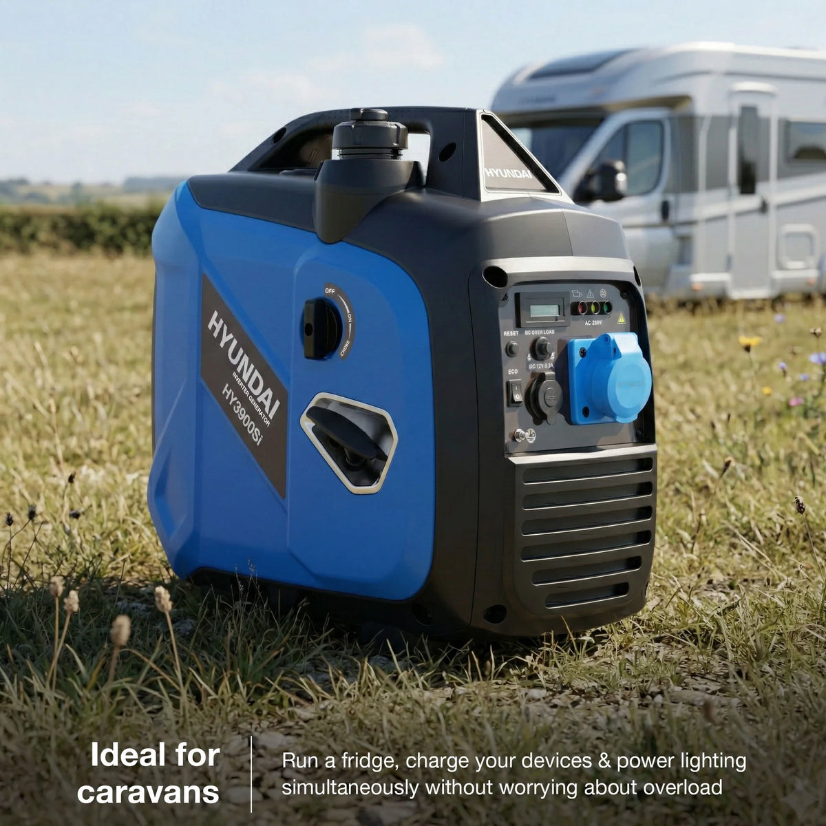 Hyundai 3.3kW / 3300W Inverter Generator, Recoil Start, Pure Sine Wave | HY3900Si