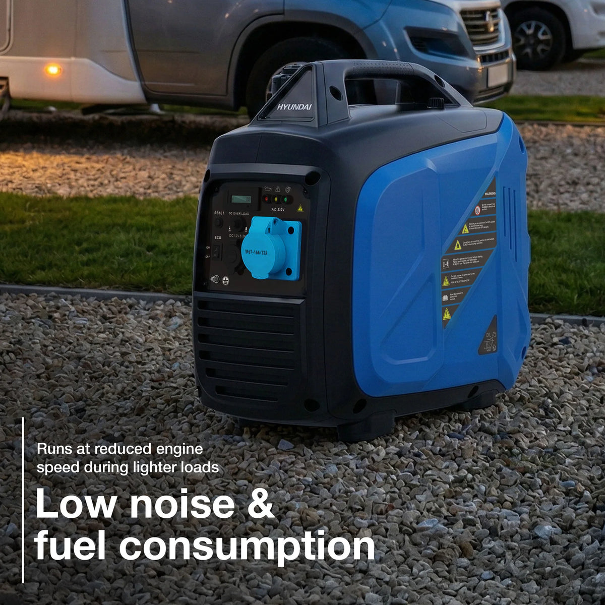 Hyundai 3.3kW / 3300W Inverter Generator, Recoil Start, Pure Sine Wave | HY3900Si