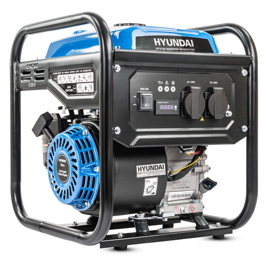 🎁 Hyundai 3.3kW / 3300W Inverter Open Framed Generator, Recoil Start, Pure Sine Wave | HY3750i (100% off)