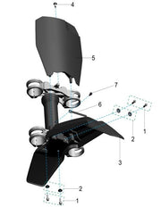 Front Mudguard Black
