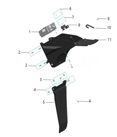 Talaria Komodo Rear Mud Flap
