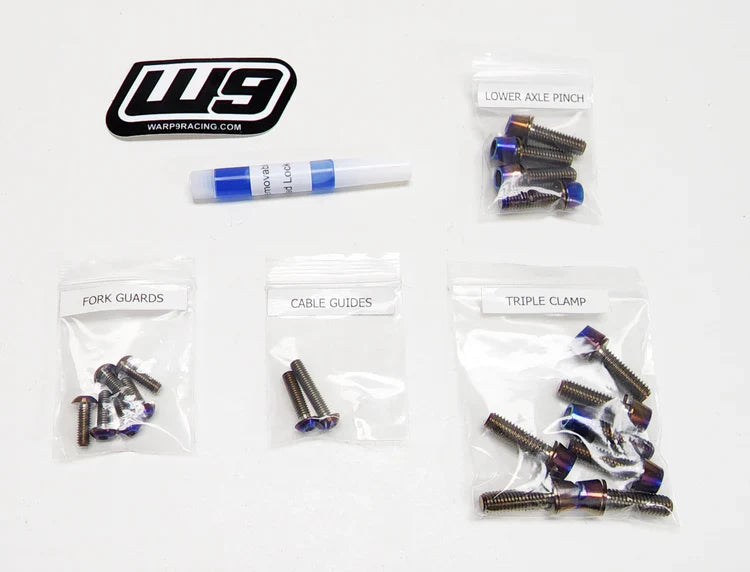 Warp 9 Titanium Fork Bolts