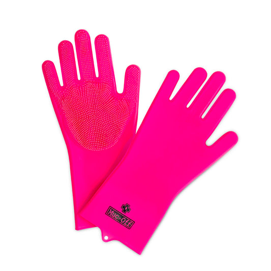 MUC OFF DEEP SCRUBBER GLOVES PINK - Go Off Road Barnsley
