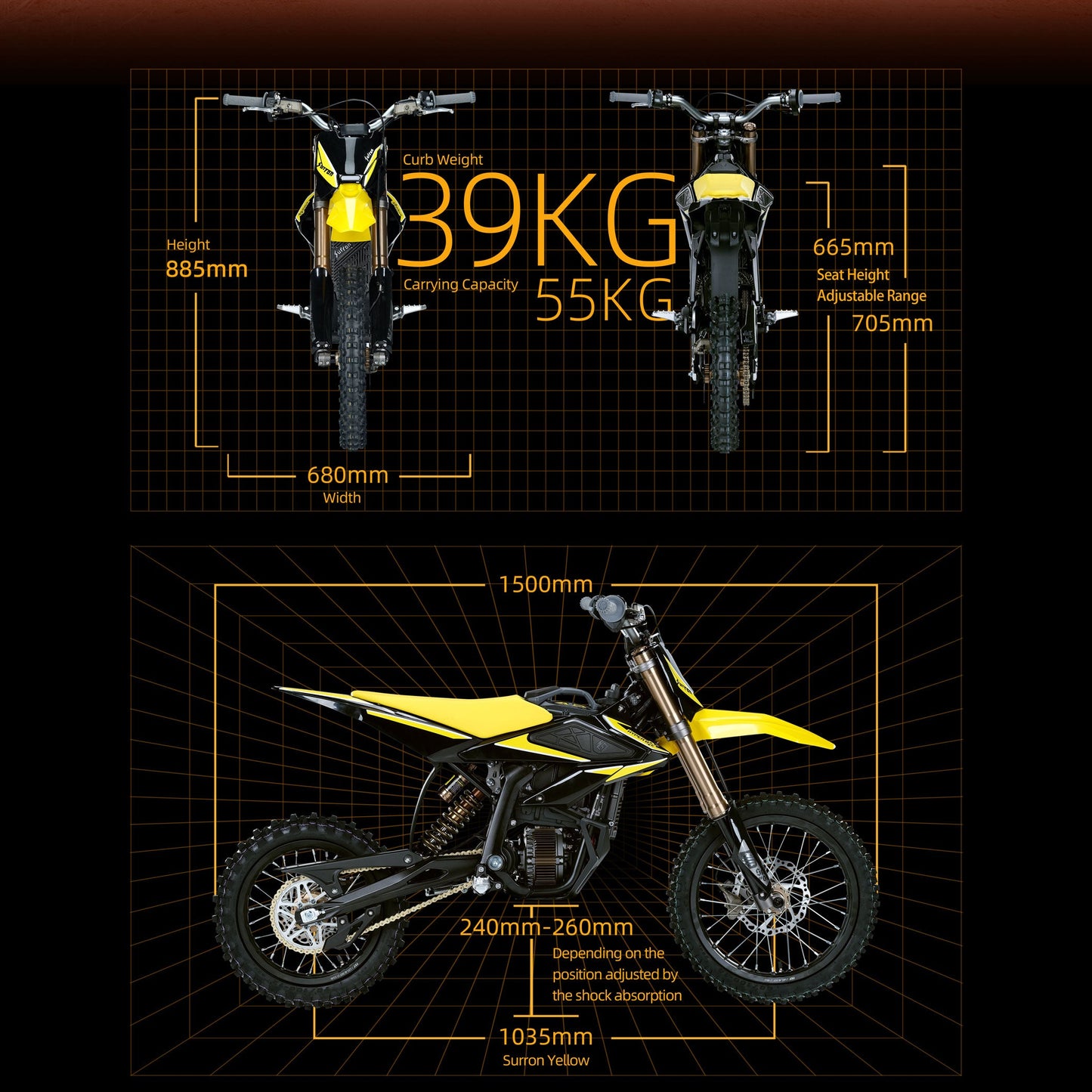 2026 Sur Ron Hyper Bee 8kW 14"/12" - PREORDER