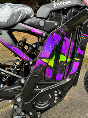 SUR RON OEM GRAPHICS KIT - PURPLE/GREEN SPLATTER HOLOGRAPHIC