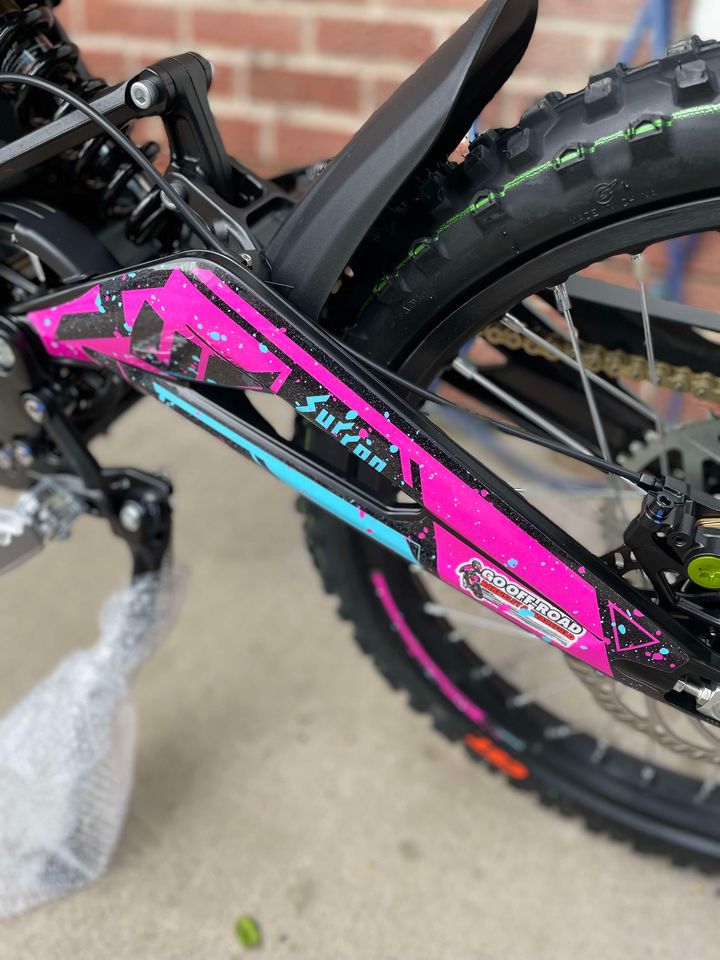 SUR RON OEM GRAPHICS KIT  - PINK/BLUE GLOSS