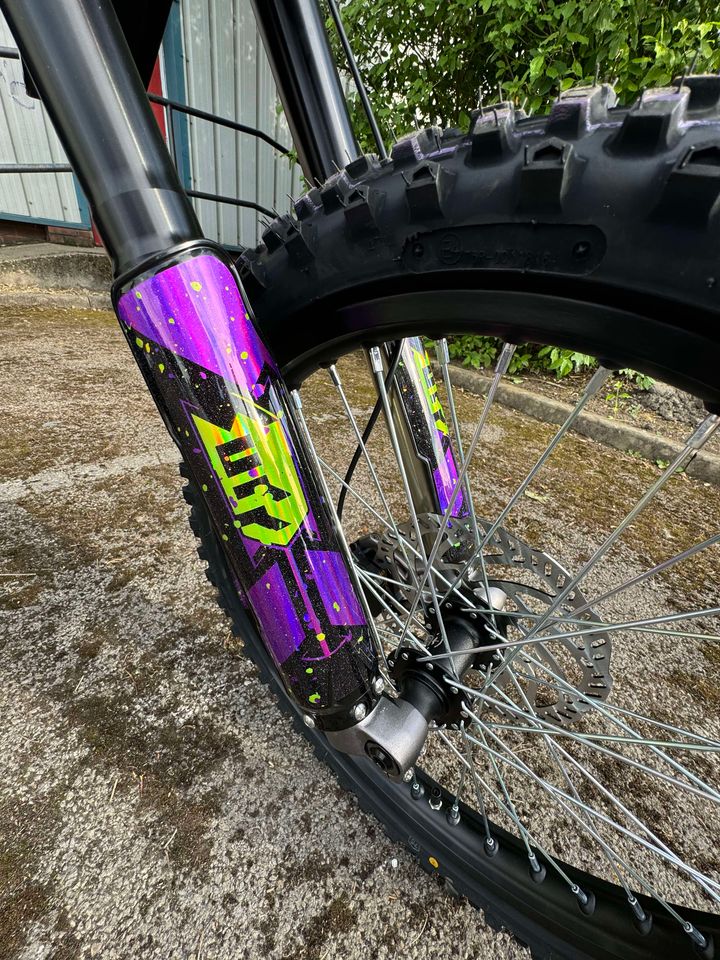 SUR RON OEM GRAPHICS KIT - PURPLE/GREEN SPLATTER HOLOGRAPHIC