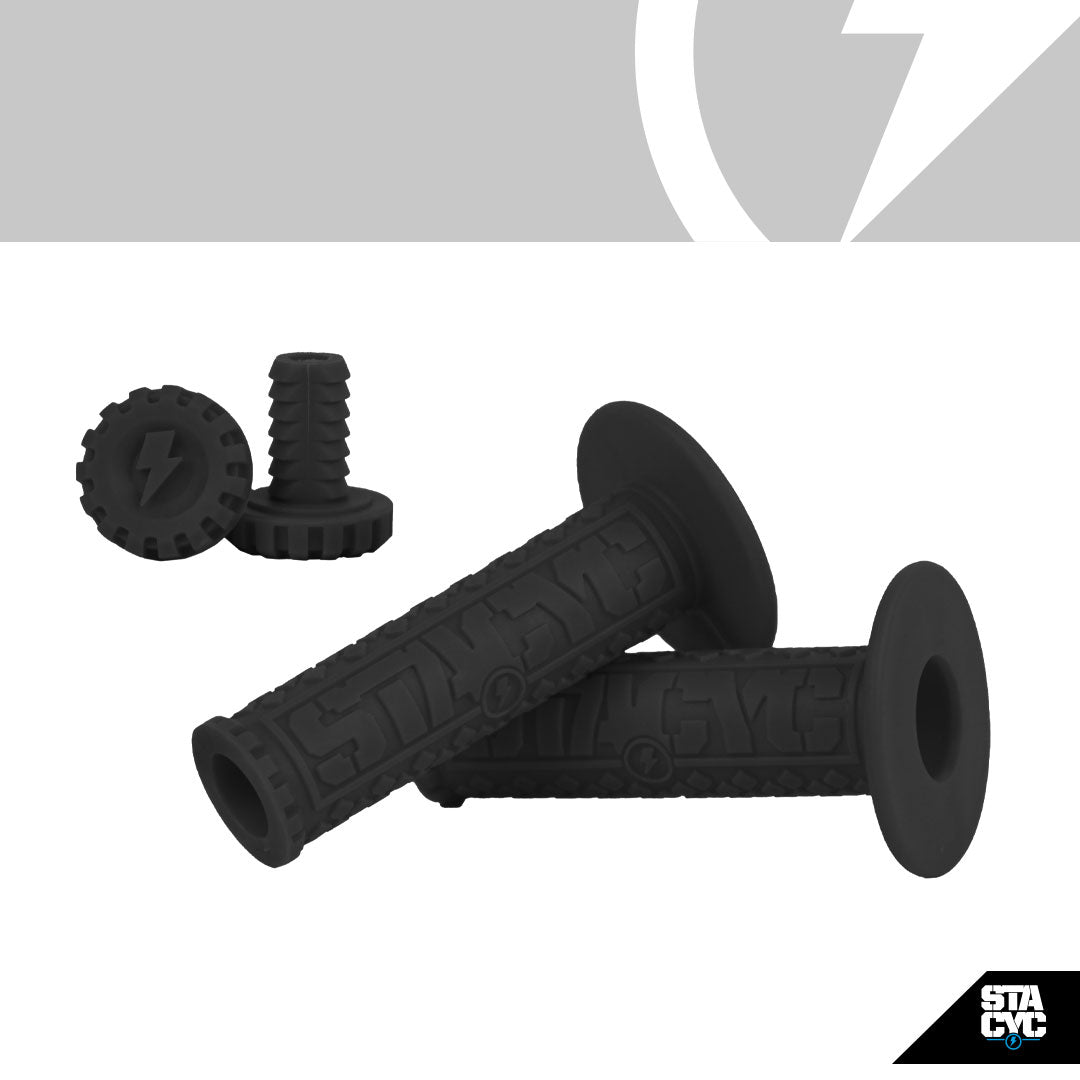 STACYC GRIPS 12E/16E 19MM - BLACK
