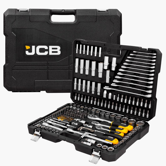 JCB 216 Piece Socket and Bit Set, Chrome Vanadium Steel | JCB-38841