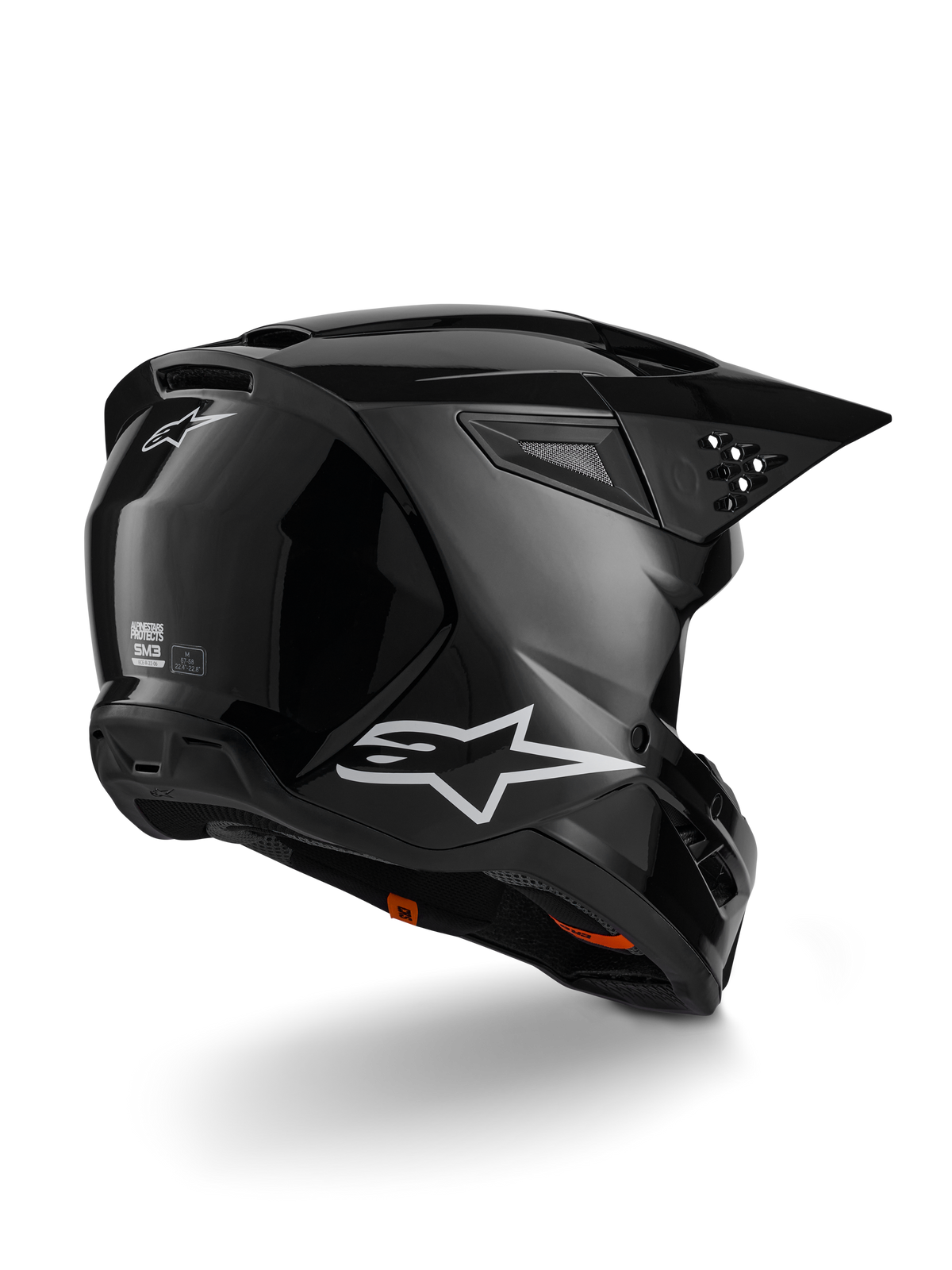 ALPINESTARS S-M3 Solid Helmet ECE 22.06 BLACK GLOSSY