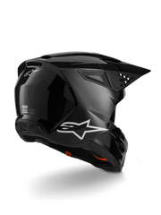 ALPINESTARS S-M3 Solid Helmet ECE 22.06 BLACK GLOSSY