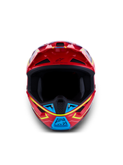 ALPINESTARS S-M7 Cast Helmet ECE 22.06 Red Yellow Fluo Blue Glossy