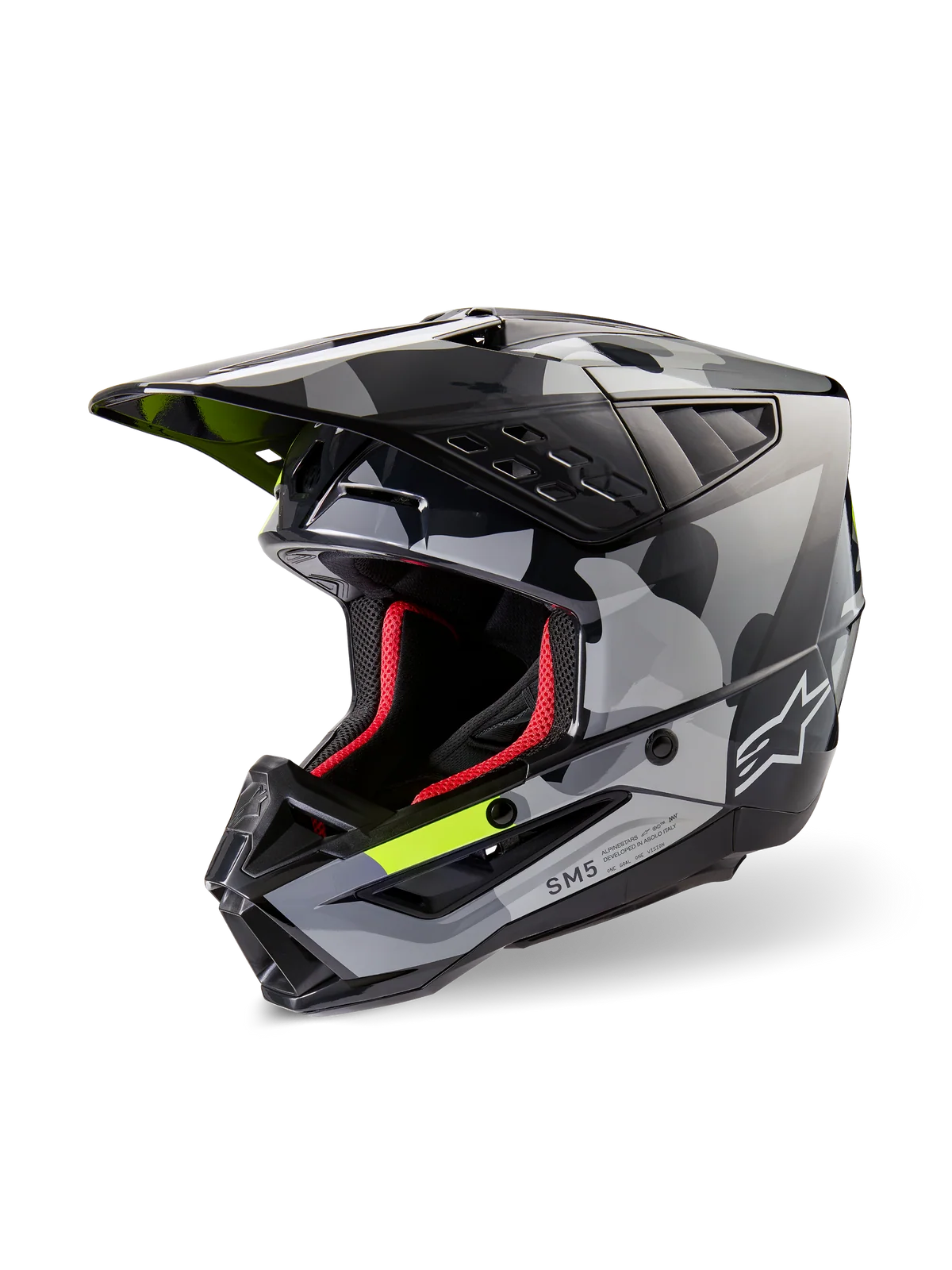 ALPINESTARS S-M5 Rover 2 Helmet ECE 22.06 Dark Gray Yellow Fluo Glossy