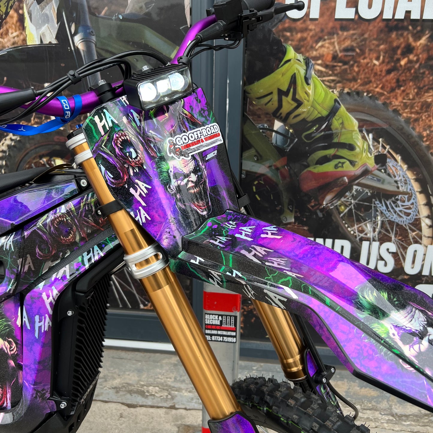 USED TALARIA KOMODO PURPLE GRAPHICS