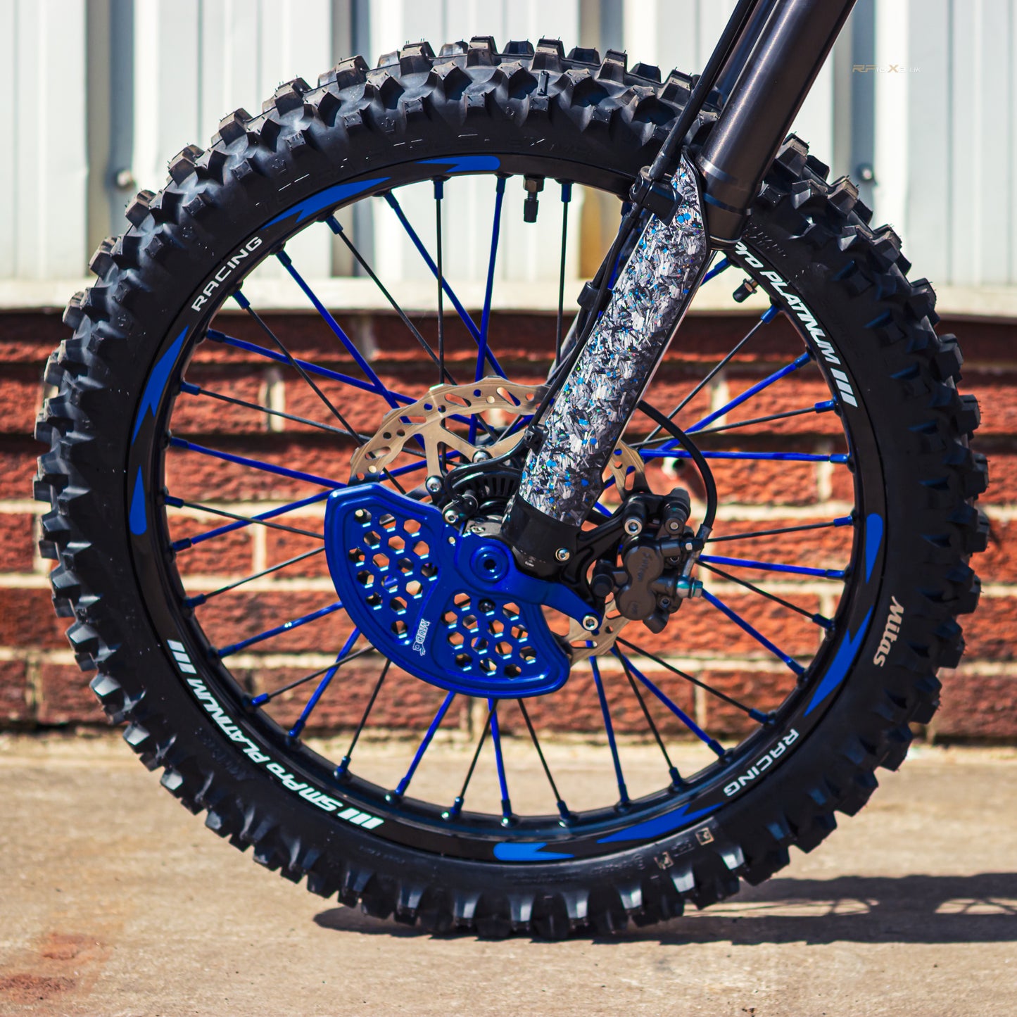 SM PRO ULTRA BEE WHEEL SET 21/18" STANDARD BLUE/BLUE COMBO