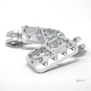 Aftermarket Wide Silver Foot Pegs For SUR RON Light Bee