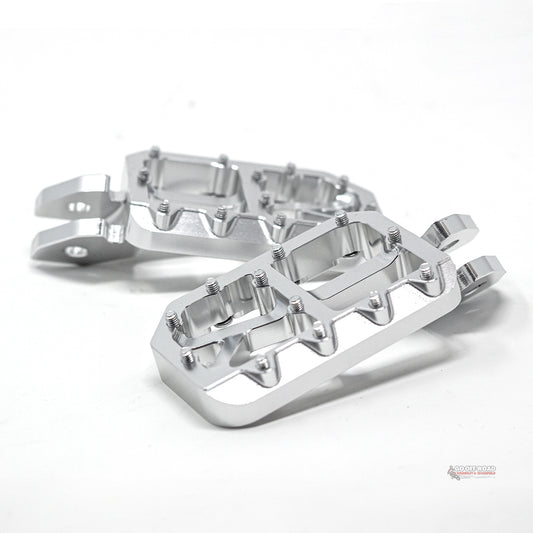 Aftermarket Wide Silver Foot Pegs For SUR RON Light Bee
