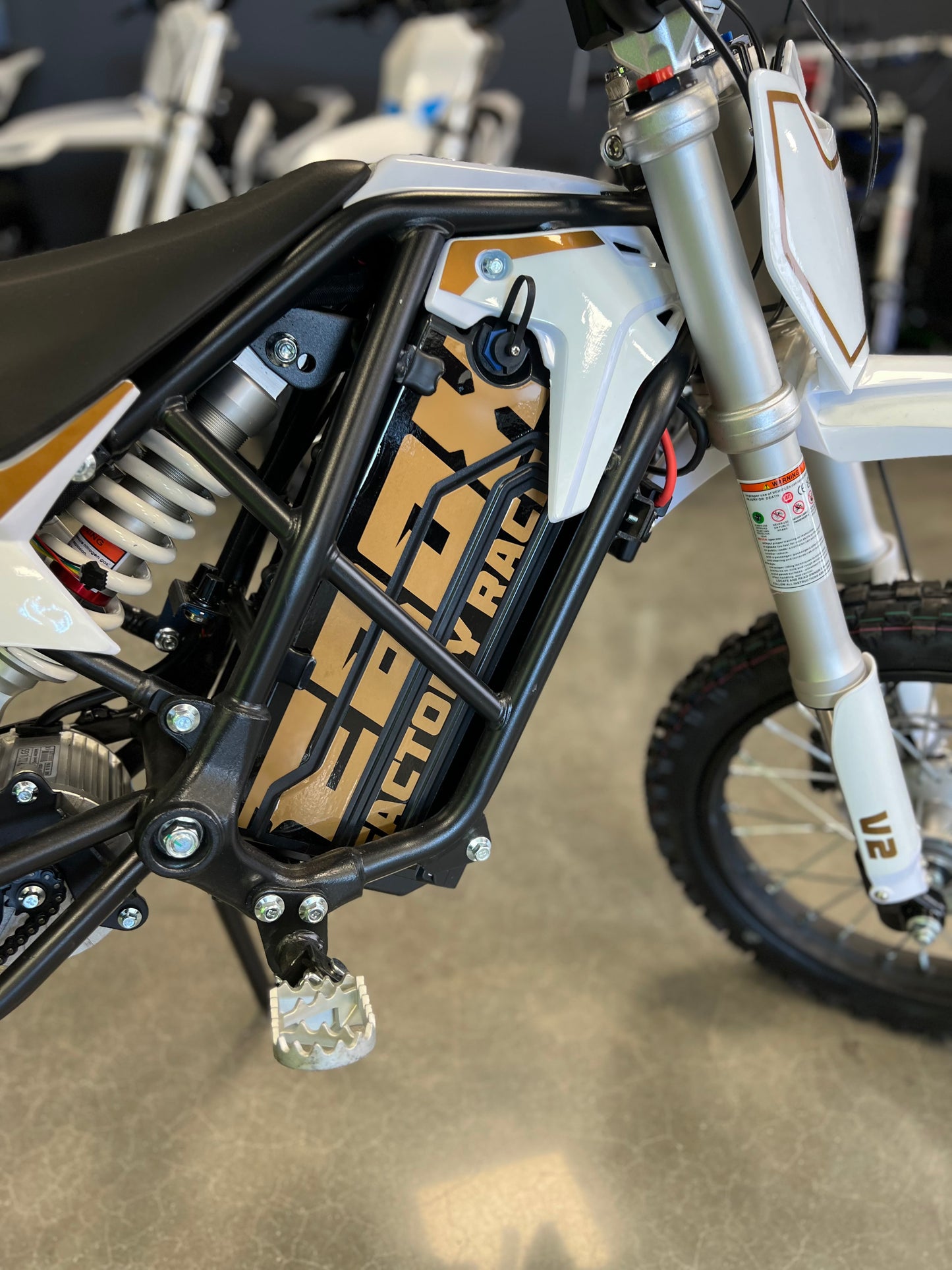 CLEARANCE EBOX 2.0 V2 ELECTRIC DIRT BIKE 60V WHITE