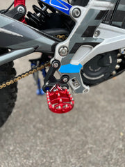 Full-E Charged Black Foot Peg with Coloured Pins Set for Light Bee / Talaria MX