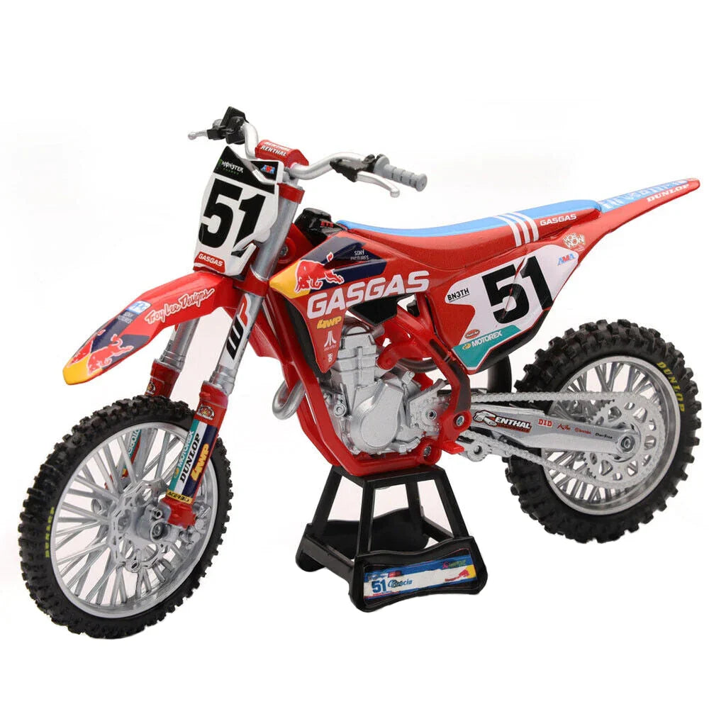 1:12 Justin Barcia #51 Red Bull Gas Gas MCF 450 Toy Model