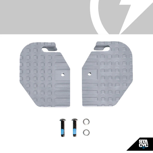 STACYC EXTENDED FOOTREST - GUNMETAL 12/16EDRIVE