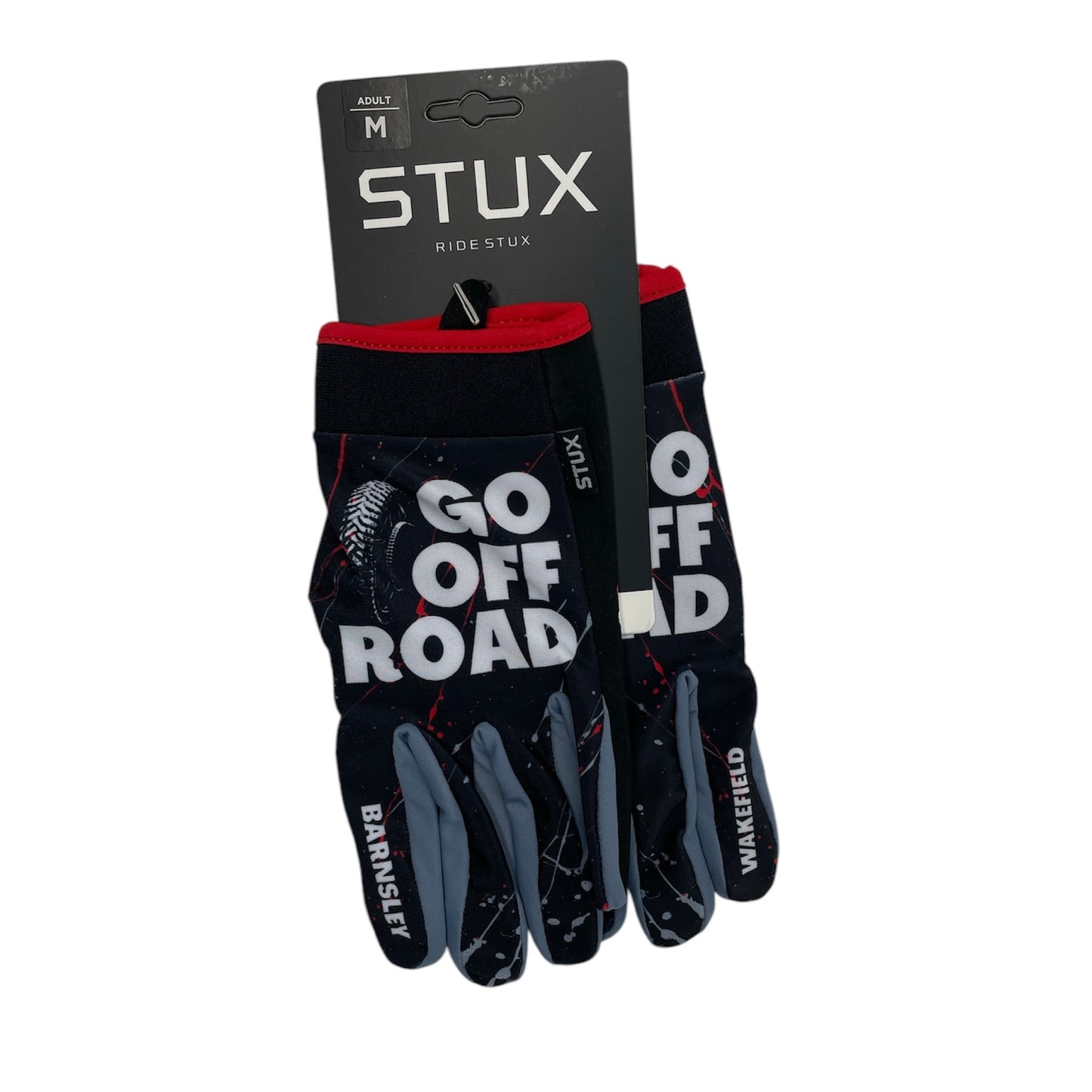 Adult STUX Go Off Road Gloves (Grey/Red)