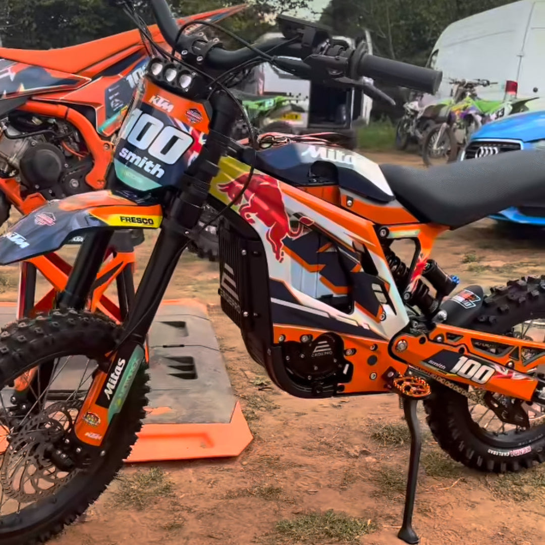 E-RIDE PRO MINI KTM ORANGE GRAPHICS KIT