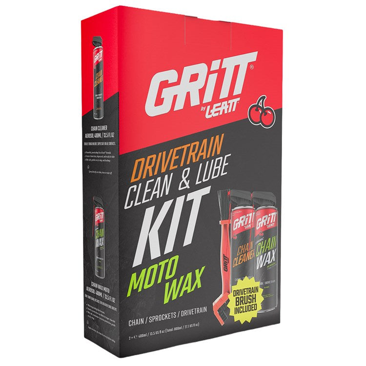 LEATT GRITT DRIVETRAIN CHAIN & LUBE KIT MOTO WAX